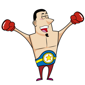 卡通拳击图片