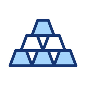 梯形空间蓝色和白色建筑由梯形照片