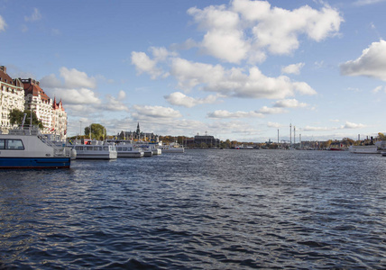 斯德哥尔摩海滨天时间拍摄的看法