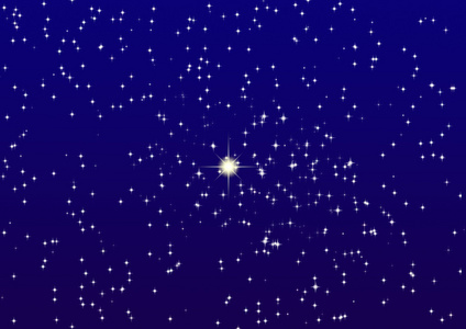 晚上路上一闪夜晚的天空闪亮一颗星照片