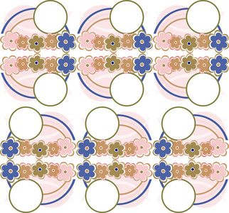 抽象花无缝设计