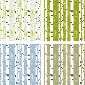 桦木森林 4 四季矢量无缝模式