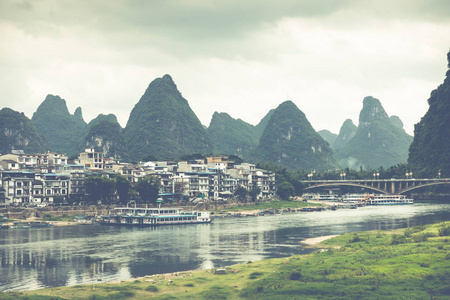 绿水山村 亚洲第一美景 早上的日出景观