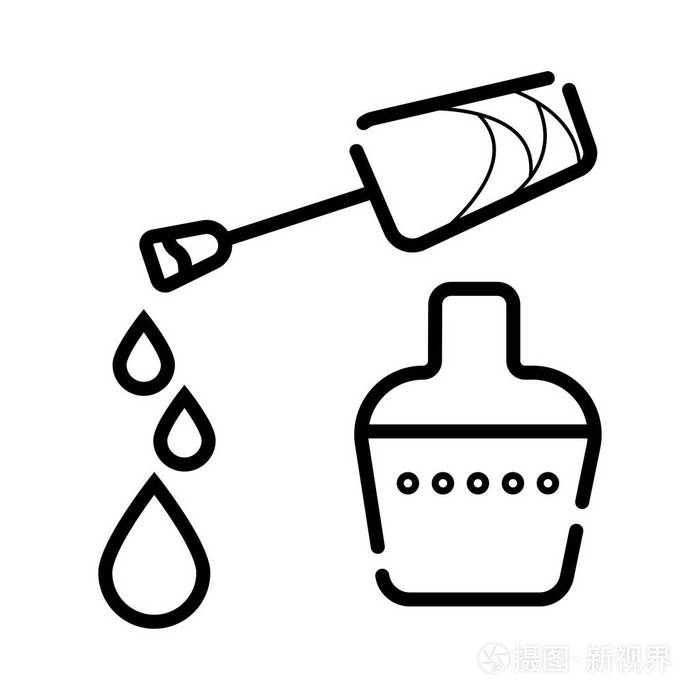 指甲油图标矢量图插画-正版商用图片05yis2-摄图新视界
