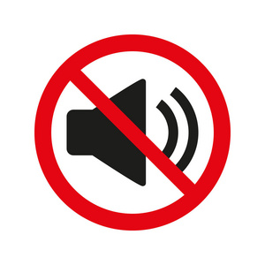 矢量没有声音图片