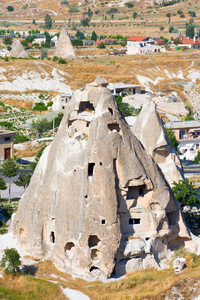 在 capapdocia，土耳其 ortahisar 山洞城