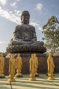 佛教寺院中的雕像观 Iguacu, 巴拉那州州, 南巴西