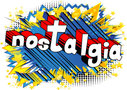 怀旧-漫画风格词抽象背景照片