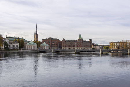 斯德哥尔摩海滨天时间拍摄的看法