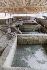 1658年被喷发摧毁的靛蓝设施遗址, 萨尔瓦多的圣安德考古遗址