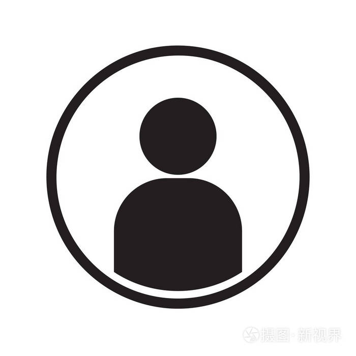 用户图社会社区圈子图标, 股票矢量插图