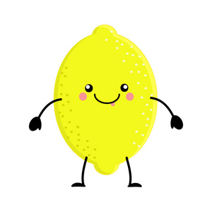 河柠檬矢量插图隔离在照片