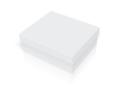 白色纸板盒打开容易改变颜色模拟矢量模板