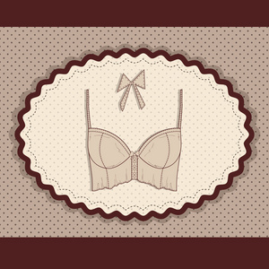 内衣卡.矢量插画插画