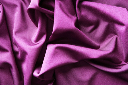 紫色织物褶皱, 特写