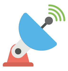 卫星天线带信号符号照片