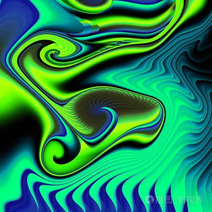 神的几何学.神秘的迷幻放松模式.分形抽象肌理.