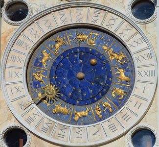水运仪象台。圣马克广场 广场圣马尔科，威尼斯意大利