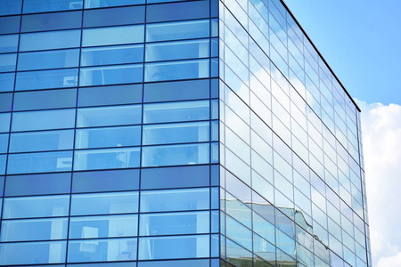 城市抽象背景,现代玻璃幕墙细部,写字楼商务建筑照片