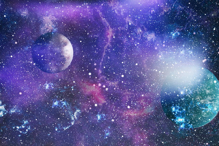 美丽的星云 恒星和星系。这幅图像由美国国家航空航天局提供的元素