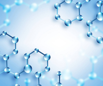 分子和原子的抽象背景.医疗, 化学, 全3d 背景照片