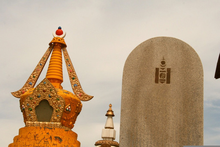 甘丹寺在乌兰巴托蒙古图片