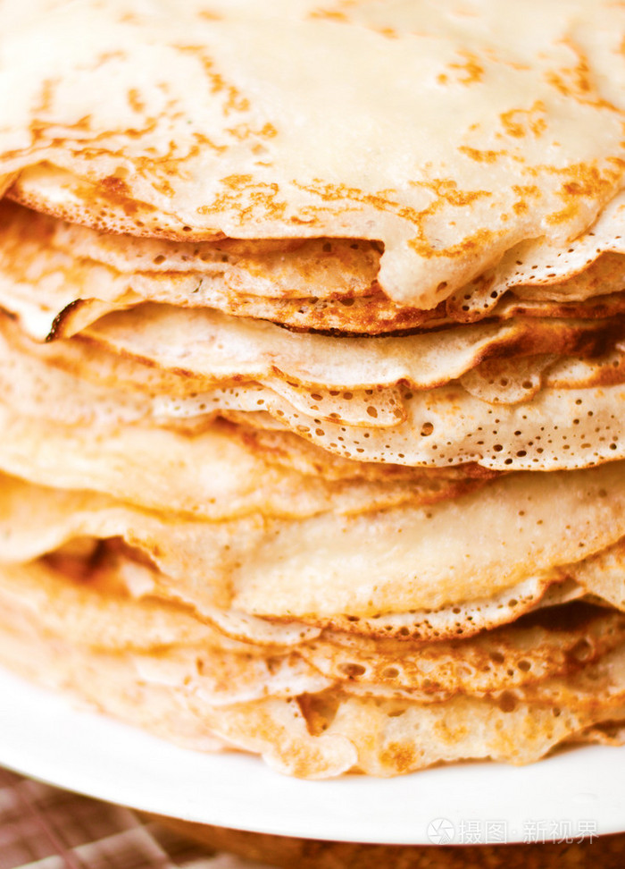 煎饼黄色棕色背景