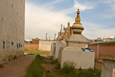 甘丹寺在乌兰巴托蒙古图片