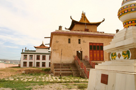 甘丹寺在乌兰巴托蒙古图片