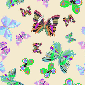 蝴蝶无缝图案