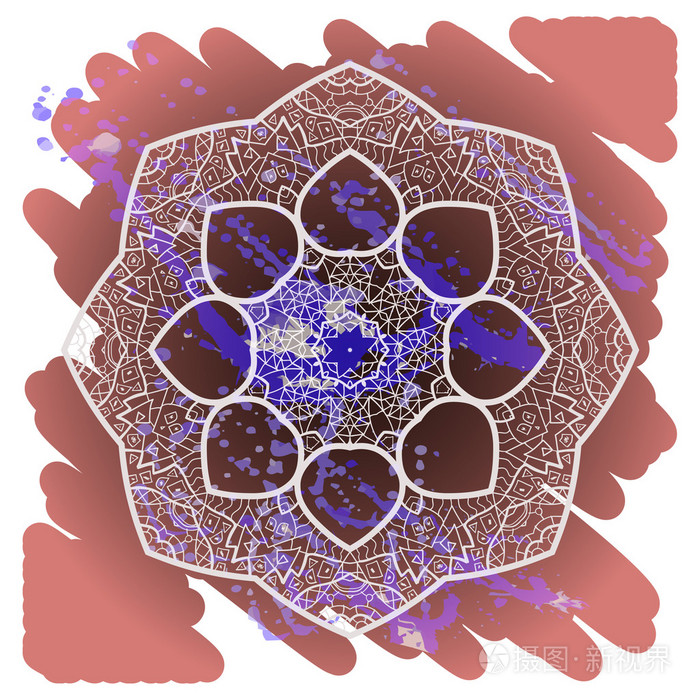 东方曼荼罗图案瑜伽羯磨
