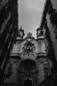 西班牙科罗圣塞巴斯蒂安大教堂, Donostia, 在阴天