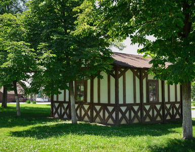 建筑学, 现代白色房子与庭院, 室外