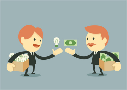 个交易的商人相似素材图片