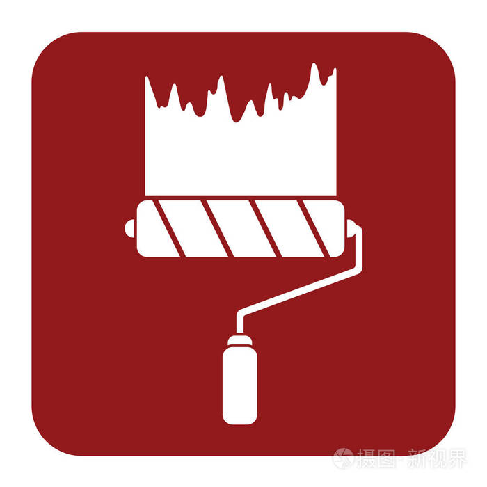 油漆滚筒图标,矢量图插画-正版商用图片0611mg-摄图新视界