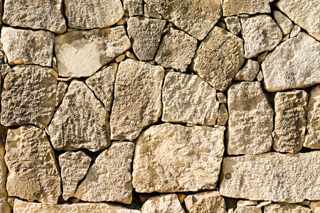 石材铺路背景围栏墙体