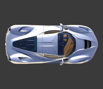 跑车顶视图图片