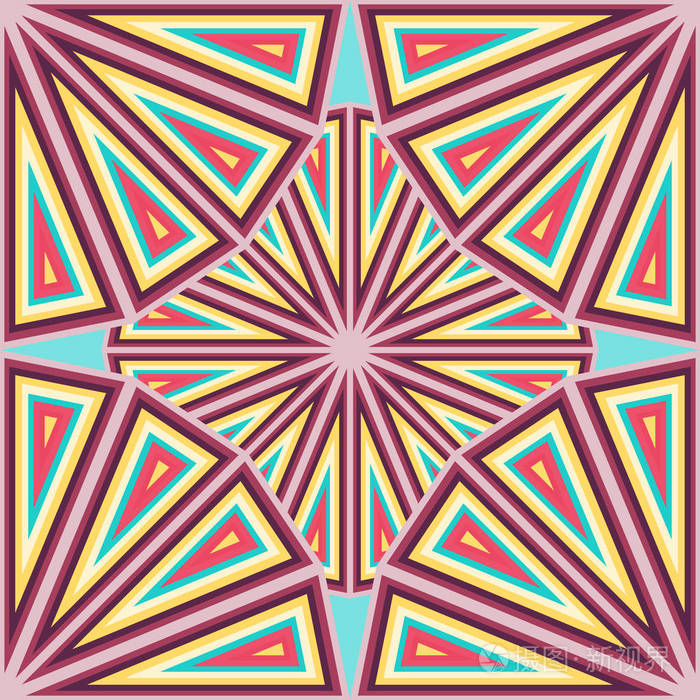 涂鸦风格中的抽象色彩图案质量矢量图设计