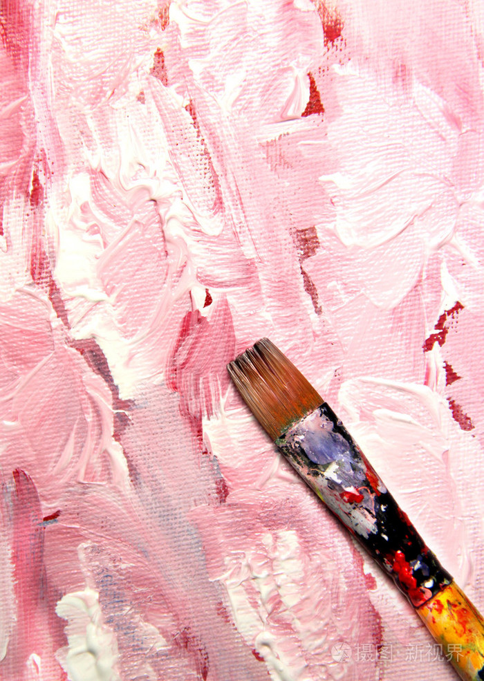 生动的笔触和画笔