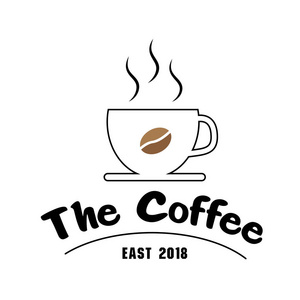 咖啡东2018杯咖啡背景矢量图像