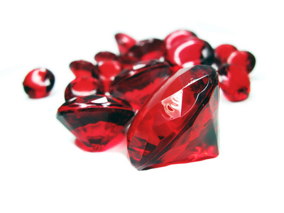 红色的 ruby gem 宝石晶体