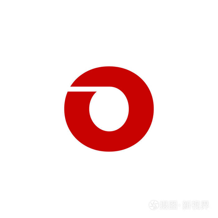 现代矢量徽标字母oo字母设计向量