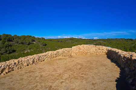 伊比利亚废墟在西班牙的帕特纳 Vallesa 在基督之前叫 Lloma de Betxi