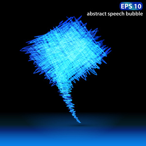 矢量手绘语音气泡图图片