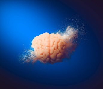 大脑爆炸, 创意概念照片