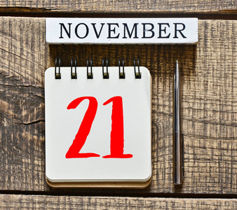 11月和钢笔日历