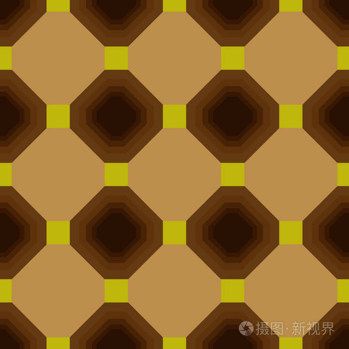 正方形的无缝几何图案