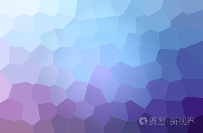 蓝色和紫色大六边形水平背景数字生成插图
