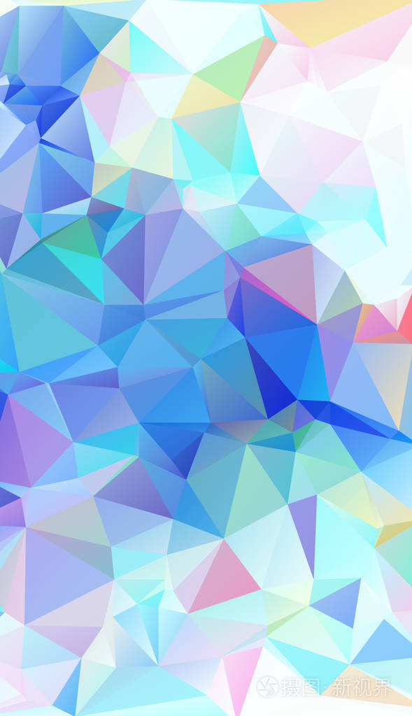 多彩的多边形马赛克背景创意设计模板