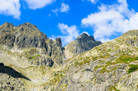 斯洛伐克5湖流域 Tatra 山脉的夏季景观